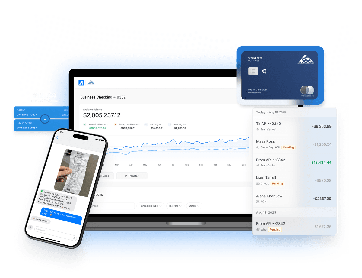 Affiniti cards and dashboards for ACCA members